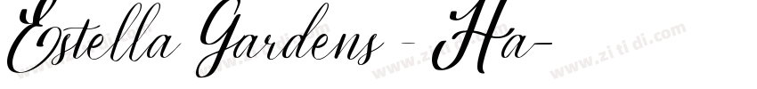 Estella Gardens – Ha字体转换
